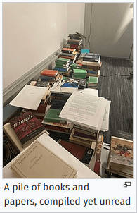 tsundoku pile